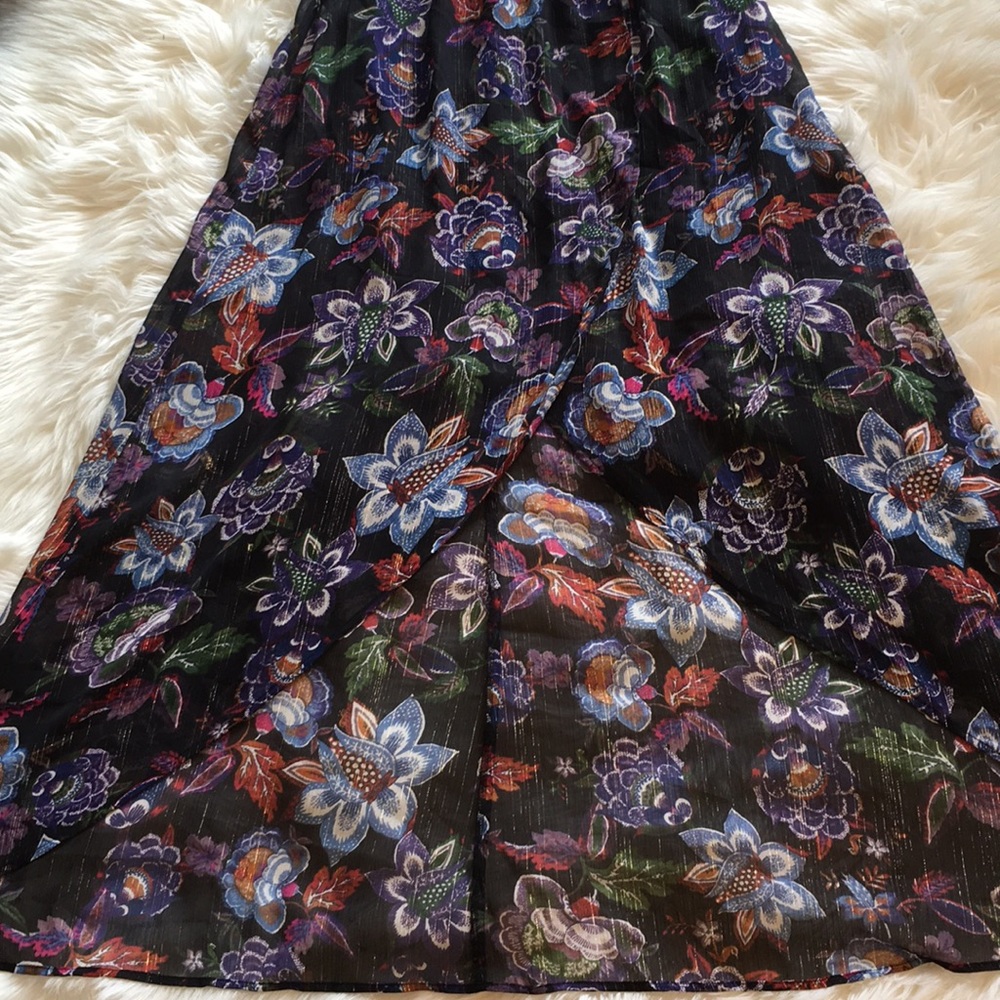 Show Me Your Mumu Karolina Collar Halter Maxi Dress - in City Nights Glimmer - Picture 4 of 14
